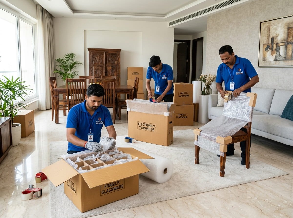 Best Cargo India Packers And Movers 5-Layer Military Grade Packaging Hyderabad
